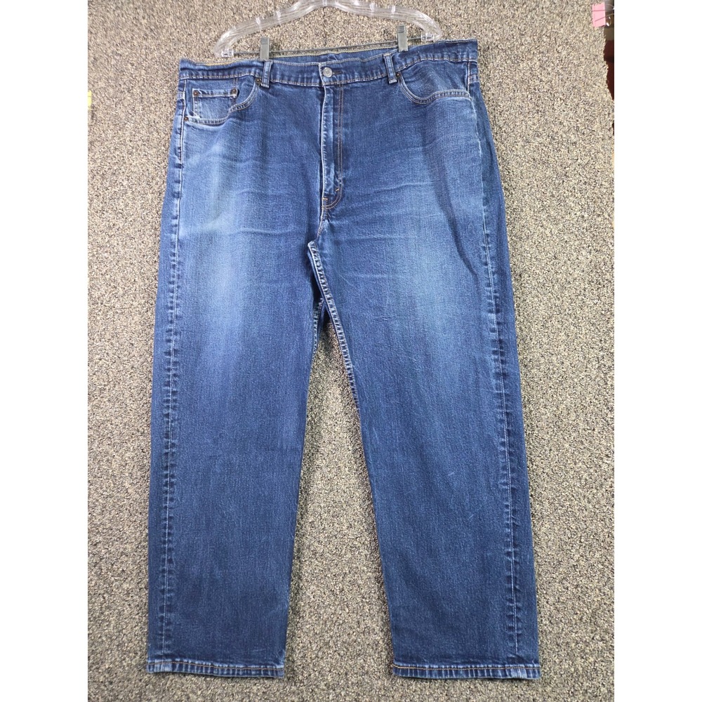 Levi's 550 Jeans Men 46x30 Blue Relaxed Fit Denim Work Wear‎ 01550-0011